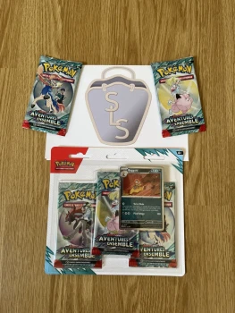 Lot : Tripack Pokémon, Aventures ensemble EV09 + 2 boosters EV09 français