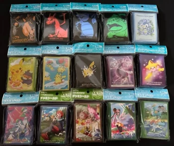 Lotr de 20 sleeves Pokémon Center - Sleeves importées du Japon