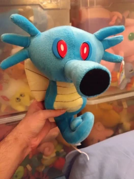 Peluche Pokémon officielle Hypotrempe / Horsea. Nintendo 2000. Neuf avec étiquette.