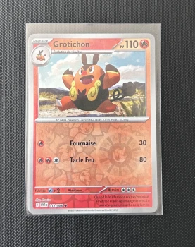 Carte Pokémon - Grotichon 12/86 - Reverse - Flammes Blanches