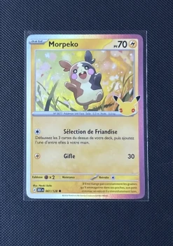 Carte Pokémon - Morpeko 61/128 - Holo - 30ème Anniversaire