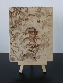 Plaque gravée pokémon