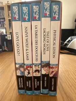 Coffret 5 mangas yaoi