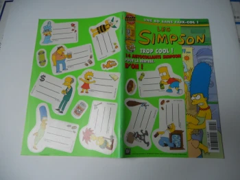 Les Simpson N° 13 : " Une Bd Sans Faux-Col ! " - Avec C'est Autocollant Comics Bongo Tbe