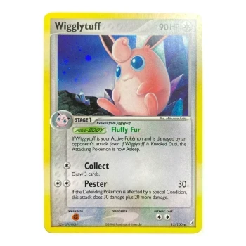 CARTE POKEMON WIGGLYTUFF HOLO CRYSTAL GUARDIANS ANGLAIS 13/100