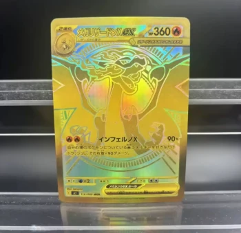 Carte pokemon Chinoise mega-dracaufeu xEX gold