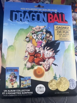 Pack Starter Album Collector + 2 Pochettes Surprise Dragon Ball - Monnaie de Paris