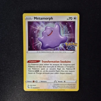 Carte Pokemon : Métamorph - Pokemon Go