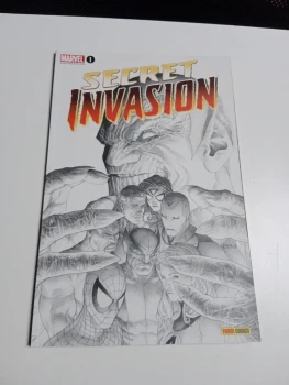 Marvel Comics N° 1 : Secret Invasion Variant Noir & Blanc Limitée A 1000 Ex 1/8 MARVEL PANINI 02/2009 TTBE