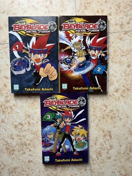 Vends lot de manga "Beyblade Metal Fusion" tome 1,2 et 3