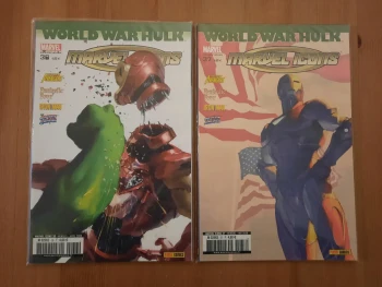 Lot 2 Comics - Marvel Heroes "World War Hulk" * Excellent état