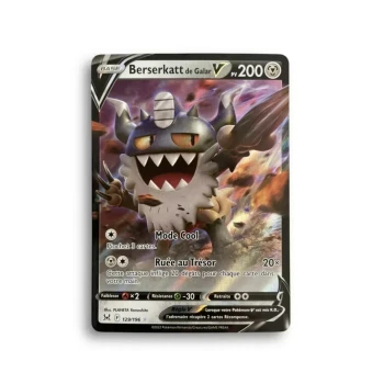 Carte Pokémon – Berserkatt de Galar V– 129/196– Origine Perdue