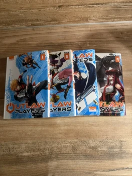 Manga outlaw players de shonen lot des 4premiers tome