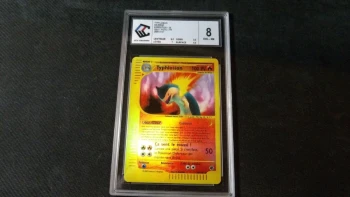 Carte Pokémon : 'Typhlosion Rev. 28/165', Gradé CCC Grading 8