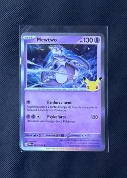 Carte Pokémon - Mewtwo 73/128 - Holo - 30ème Anniversaire