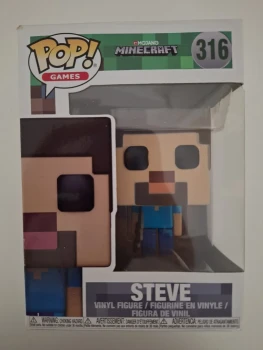 👉 Funko Pop 🎮 Minecraft Steve #316