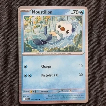 Carte pokemon Moustillon 021/086 Holo PROMO - EV10.5  Flamme Blanche