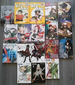 Lot de 18 mangas divers