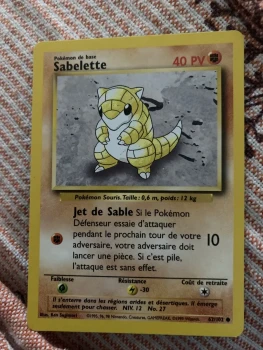 Carte Pokémon édition 1995