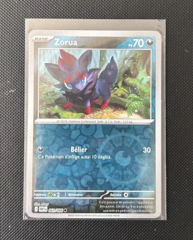 Carte Pokémon - Zorua 61/86 - Reverse - Flammes Blanches