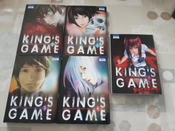 Lot 5 mangas - king's game tomes 1 à 4 + extreme tome 1