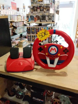 Volant Mario Kart Switch + Pédalier – Excellent état