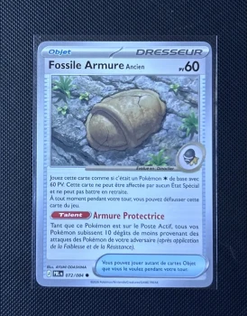 Carte Pokémon - Fossile Armure Ancien 72/84 - Nuit Noire