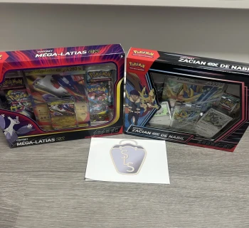 Lot Coffret Pokémon, Méga-Latias ex et Zacian-ex de Nabil en français