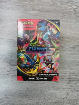 Bundle 6 Boosters Flammes Fantasmagoriques Pokémon ME-02 Neuf Non Déballé 🇨🇵
