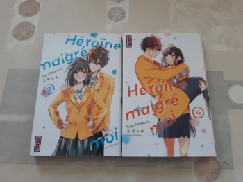 Lot 2 mangas - héroine malgré moi - tomes 2 et 4