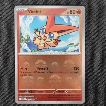Carte pokemon Victini 012/086 POKEBALL - EV10.5  Foudre Noire