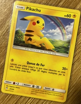 Carte promo McDonald's Pokemon Pikachu 20/40