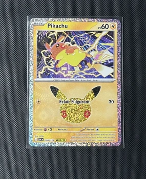 Carte Pokémon - Pikachu 30/128 - Holo - 30ème Anniversaire