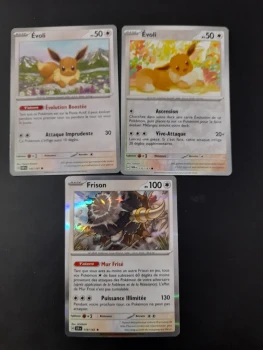 2 carte Evoli et frison