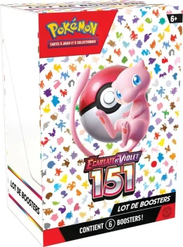 Coffret Pokémon 151 Écarlate & Violet – Lot de 6 Boosters Neuf