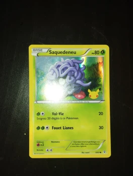 Carte pokémon saquedeneu 8/83 Holo édition 2016