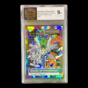 CARTE GRADEE DIGIMON BONDS OF FRIENDSHIP ANGLAIS GP 9.5