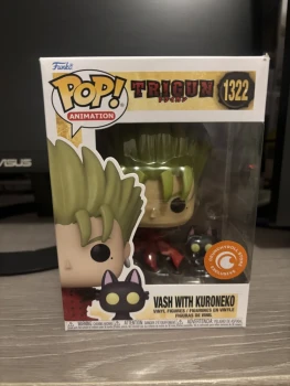 Funko Pop! Trigun 1322 – Vash with Kuroneko – Exclusivité Crunchyroll – Neuf