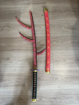 Demon Slayer – Katana Kokushibou 104 cm bambou – Neuf