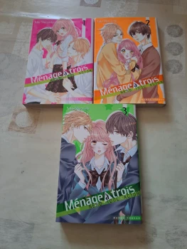 Lot 3 mangas - Ménage à trois - tomes 1 à 3 - Yuki Shiraishi - Tonkam