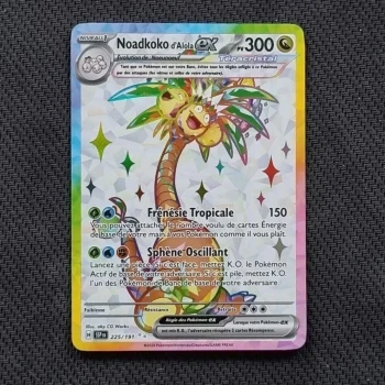 Carte pokemon Noadkoko d'Alola ex 225/191 - EV08  Etincelles Déferlantes (2025)