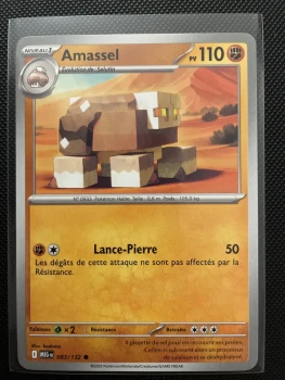 Carte Pokémon - AMASSEL 083/132 - Méga évolution