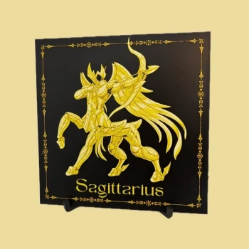 Saint Seiya – Armure du Sagittaire | Portrait décoratif impression 3D | Chevaliers du Zodiaque