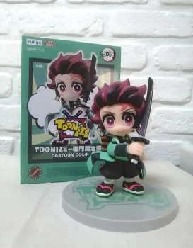 🔥 [NEUF] Figurine Demon Slayer Tanjiro Kamado Cartoon Color TOONIZE