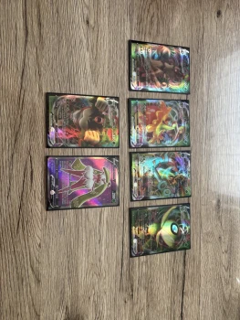 Lot de 7 Cartes Pokémon V (Rillaboom, Eldegoss, Cinderace, Centiskorch, Celebi, Dragapult) 🃏