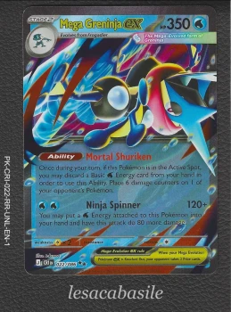 Mega Greninja ex 022/086 RR - EN - ME04 - Chaos Ascendant (2026)