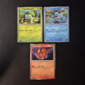 Cartes Pokemon : Starters 1ère Génération - Promo SV