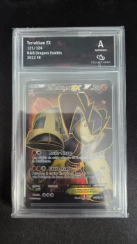 Carte Gradée Pokémon Collect Aura Terrakium EX 121/124 A n°824316391