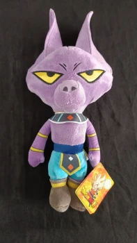 Peluche Beerus 31cm – Dragon Ball Super – Officielle & Haute Qualité