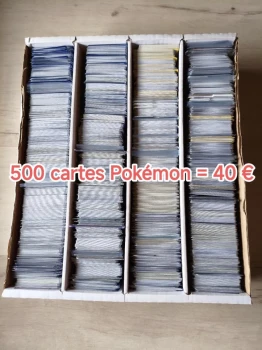 Lot 500 cartes Pokémon VF en très bon état